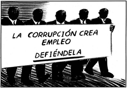 Defiende la corrupción